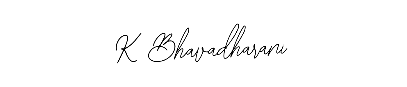 Bearetta-2O07w is a professional signature style that is perfect for those who want to add a touch of class to their signature. It is also a great choice for those who want to make their signature more unique. Get K Bhavadharani name to fancy signature for free. K Bhavadharani signature style 12 images and pictures png