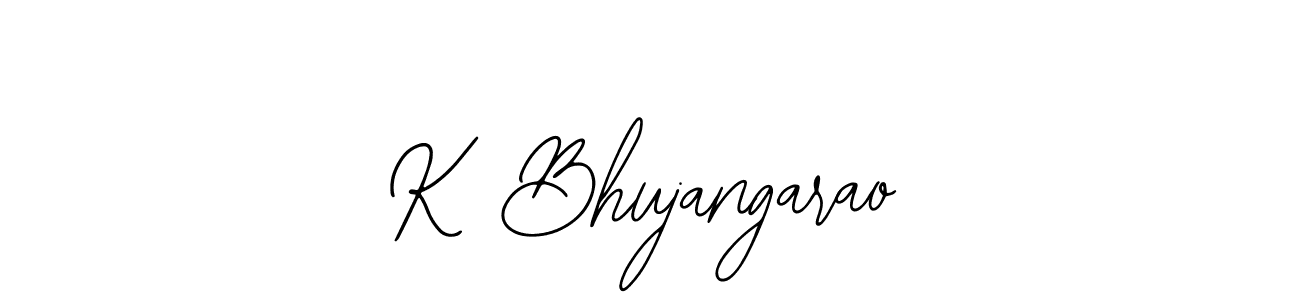 Design your own signature with our free online signature maker. With this signature software, you can create a handwritten (Bearetta-2O07w) signature for name K Bhujangarao. K Bhujangarao signature style 12 images and pictures png