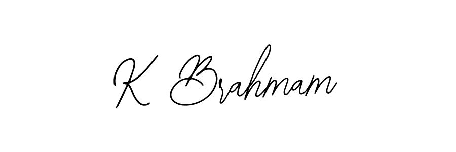 Similarly Bearetta-2O07w is the best handwritten signature design. Signature creator online .You can use it as an online autograph creator for name K Brahmam. K Brahmam signature style 12 images and pictures png