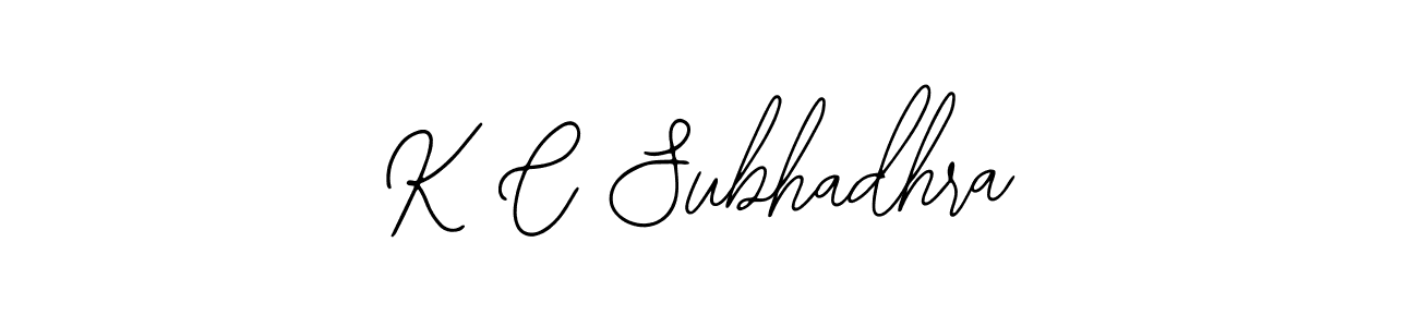 Make a beautiful signature design for name K C Subhadhra. With this signature (Bearetta-2O07w) style, you can create a handwritten signature for free. K C Subhadhra signature style 12 images and pictures png