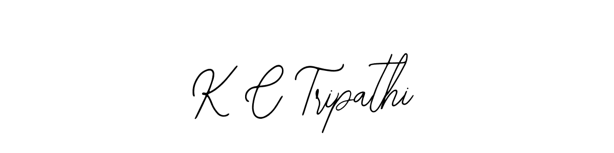 You should practise on your own different ways (Bearetta-2O07w) to write your name (K C Tripathi) in signature. don't let someone else do it for you. K C Tripathi signature style 12 images and pictures png