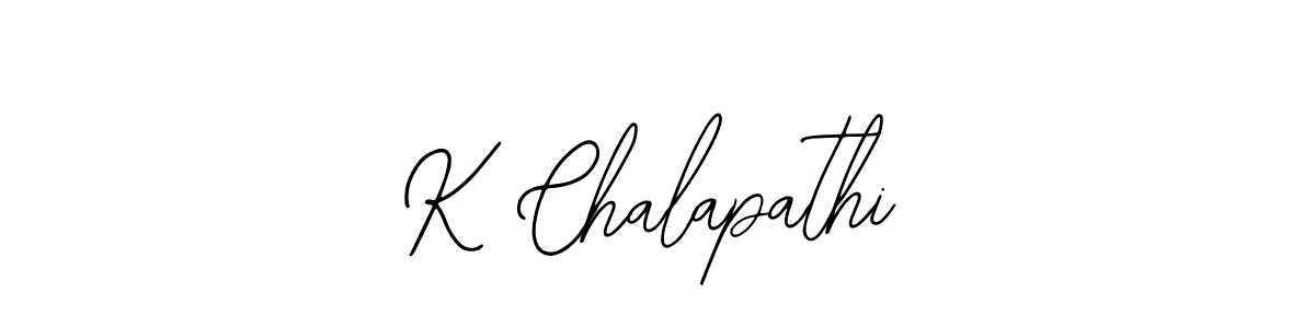 Make a beautiful signature design for name K Chalapathi. With this signature (Bearetta-2O07w) style, you can create a handwritten signature for free. K Chalapathi signature style 12 images and pictures png