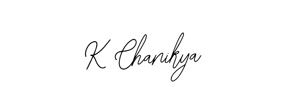 Also You can easily find your signature by using the search form. We will create K Chanikya name handwritten signature images for you free of cost using Bearetta-2O07w sign style. K Chanikya signature style 12 images and pictures png