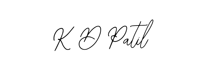 Design your own signature with our free online signature maker. With this signature software, you can create a handwritten (Bearetta-2O07w) signature for name K D Patil. K D Patil signature style 12 images and pictures png