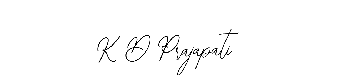 Create a beautiful signature design for name K D Prajapati. With this signature (Bearetta-2O07w) fonts, you can make a handwritten signature for free. K D Prajapati signature style 12 images and pictures png