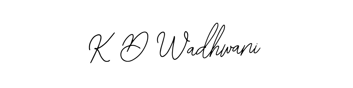 Use a signature maker to create a handwritten signature online. With this signature software, you can design (Bearetta-2O07w) your own signature for name K D Wadhwani. K D Wadhwani signature style 12 images and pictures png