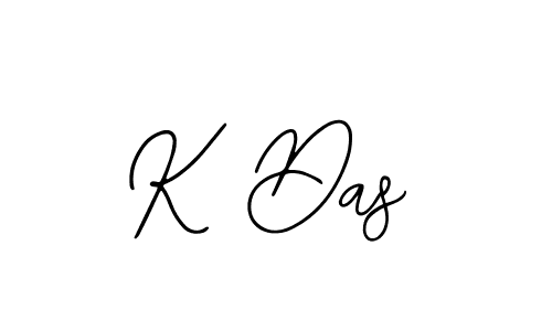 How to make K Das name signature. Use Bearetta-2O07w style for creating short signs online. This is the latest handwritten sign. K Das signature style 12 images and pictures png