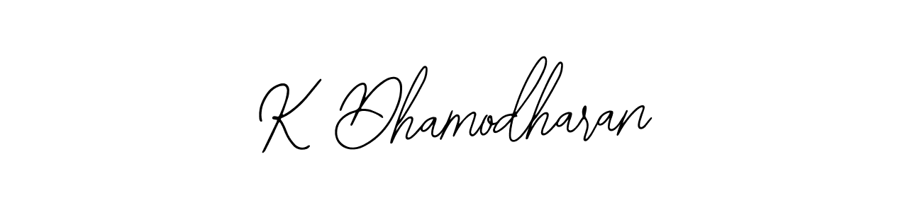 Use a signature maker to create a handwritten signature online. With this signature software, you can design (Bearetta-2O07w) your own signature for name K Dhamodharan. K Dhamodharan signature style 12 images and pictures png