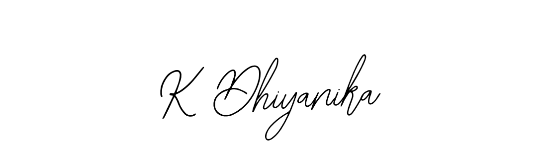 K Dhiyanika stylish signature style. Best Handwritten Sign (Bearetta-2O07w) for my name. Handwritten Signature Collection Ideas for my name K Dhiyanika. K Dhiyanika signature style 12 images and pictures png