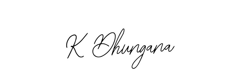 You should practise on your own different ways (Bearetta-2O07w) to write your name (K Dhungana) in signature. don't let someone else do it for you. K Dhungana signature style 12 images and pictures png