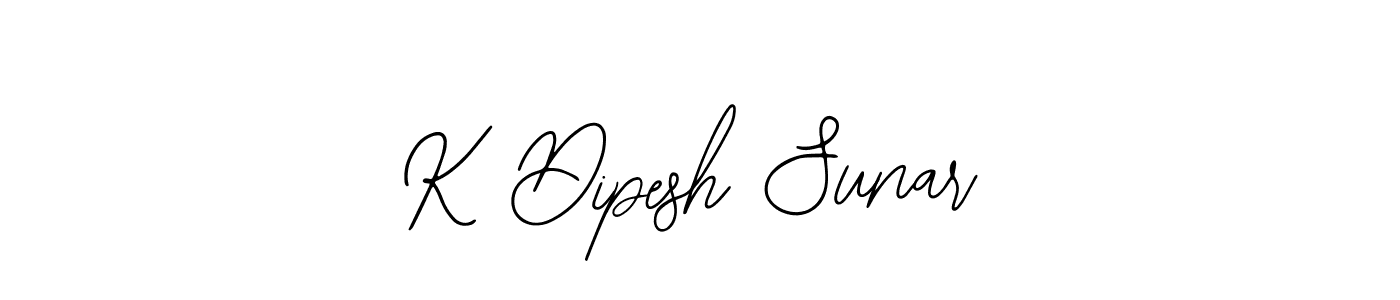 How to Draw K Dipesh Sunar signature style? Bearetta-2O07w is a latest design signature styles for name K Dipesh Sunar. K Dipesh Sunar signature style 12 images and pictures png