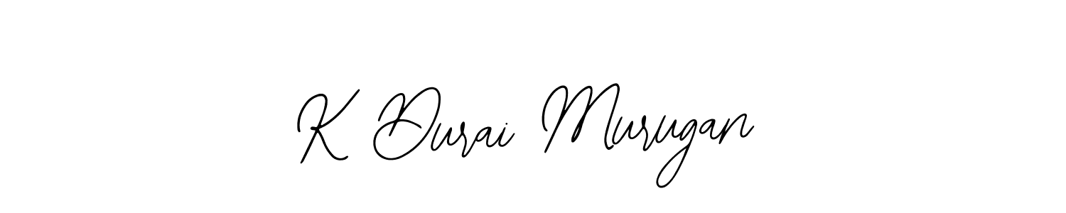 Design your own signature with our free online signature maker. With this signature software, you can create a handwritten (Bearetta-2O07w) signature for name K Durai Murugan. K Durai Murugan signature style 12 images and pictures png