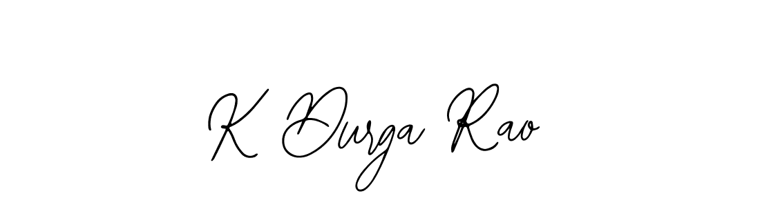 Create a beautiful signature design for name K Durga Rao. With this signature (Bearetta-2O07w) fonts, you can make a handwritten signature for free. K Durga Rao signature style 12 images and pictures png