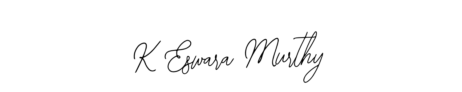 The best way (Bearetta-2O07w) to make a short signature is to pick only two or three words in your name. The name K Eswara Murthy include a total of six letters. For converting this name. K Eswara Murthy signature style 12 images and pictures png