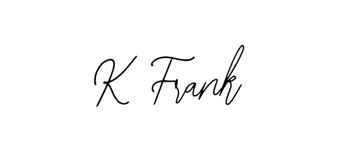 Create a beautiful signature design for name K Frank. With this signature (Bearetta-2O07w) fonts, you can make a handwritten signature for free. K Frank signature style 12 images and pictures png
