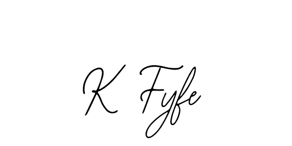 It looks lik you need a new signature style for name K Fyfe. Design unique handwritten (Bearetta-2O07w) signature with our free signature maker in just a few clicks. K Fyfe signature style 12 images and pictures png