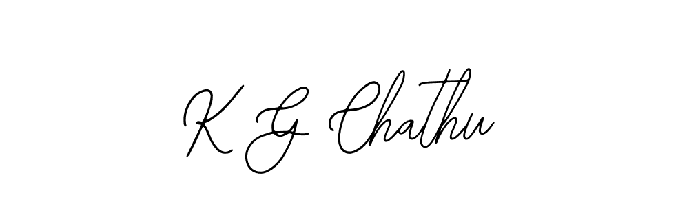 Create a beautiful signature design for name K G Chathu. With this signature (Bearetta-2O07w) fonts, you can make a handwritten signature for free. K G Chathu signature style 12 images and pictures png