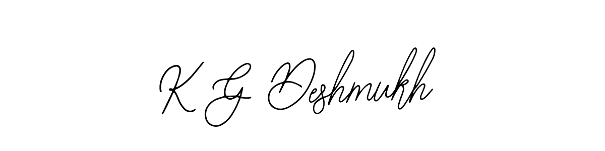 How to Draw K G Deshmukh signature style? Bearetta-2O07w is a latest design signature styles for name K G Deshmukh. K G Deshmukh signature style 12 images and pictures png