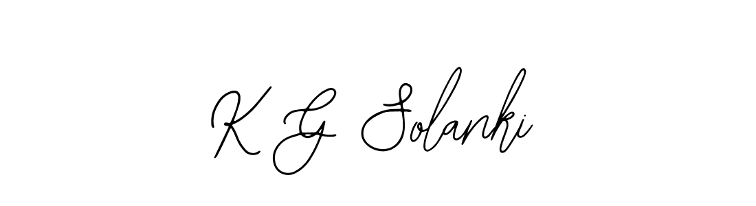 Design your own signature with our free online signature maker. With this signature software, you can create a handwritten (Bearetta-2O07w) signature for name K G Solanki. K G Solanki signature style 12 images and pictures png