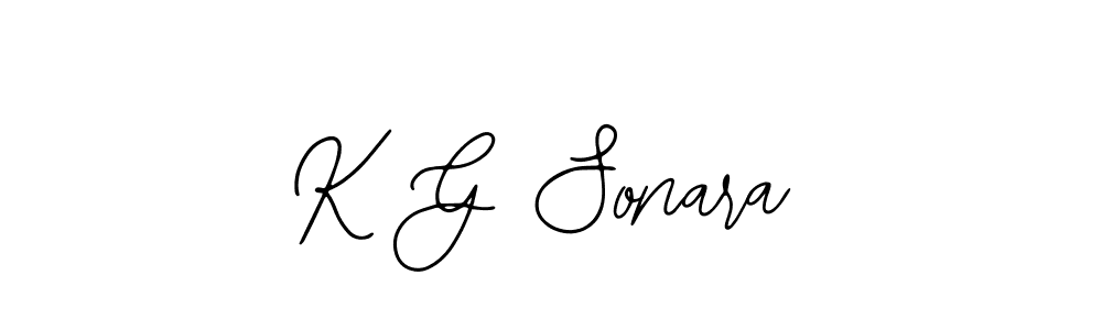 K G Sonara stylish signature style. Best Handwritten Sign (Bearetta-2O07w) for my name. Handwritten Signature Collection Ideas for my name K G Sonara. K G Sonara signature style 12 images and pictures png