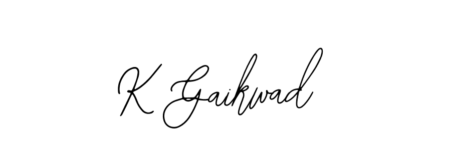 The best way (Bearetta-2O07w) to make a short signature is to pick only two or three words in your name. The name K Gaikwad include a total of six letters. For converting this name. K Gaikwad signature style 12 images and pictures png