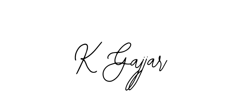 Make a beautiful signature design for name K Gajjar. Use this online signature maker to create a handwritten signature for free. K Gajjar signature style 12 images and pictures png