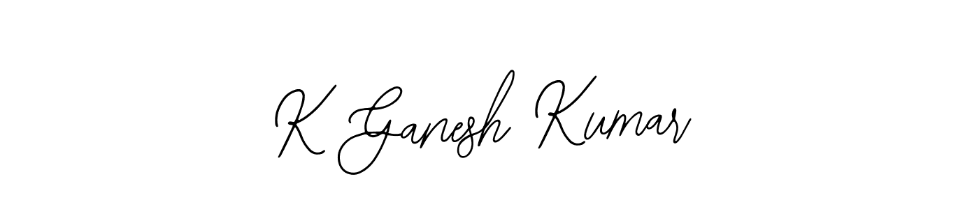 Also You can easily find your signature by using the search form. We will create K Ganesh Kumar name handwritten signature images for you free of cost using Bearetta-2O07w sign style. K Ganesh Kumar signature style 12 images and pictures png