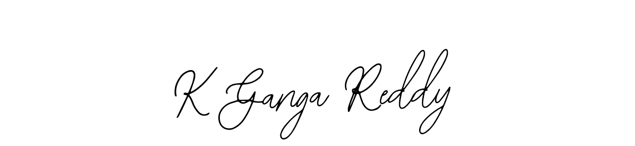 Make a beautiful signature design for name K Ganga Reddy. With this signature (Bearetta-2O07w) style, you can create a handwritten signature for free. K Ganga Reddy signature style 12 images and pictures png