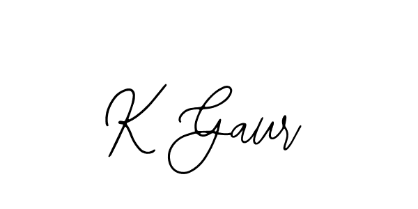 Create a beautiful signature design for name K Gaur. With this signature (Bearetta-2O07w) fonts, you can make a handwritten signature for free. K Gaur signature style 12 images and pictures png