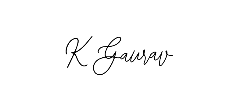 Use a signature maker to create a handwritten signature online. With this signature software, you can design (Bearetta-2O07w) your own signature for name K Gaurav. K Gaurav signature style 12 images and pictures png