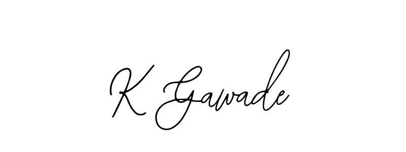 Create a beautiful signature design for name K Gawade. With this signature (Bearetta-2O07w) fonts, you can make a handwritten signature for free. K Gawade signature style 12 images and pictures png