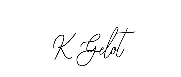 Also You can easily find your signature by using the search form. We will create K Gelot name handwritten signature images for you free of cost using Bearetta-2O07w sign style. K Gelot signature style 12 images and pictures png