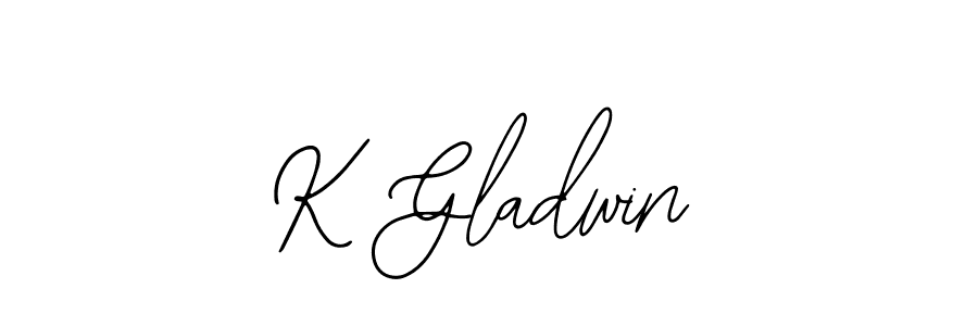 Make a beautiful signature design for name K Gladwin. With this signature (Bearetta-2O07w) style, you can create a handwritten signature for free. K Gladwin signature style 12 images and pictures png