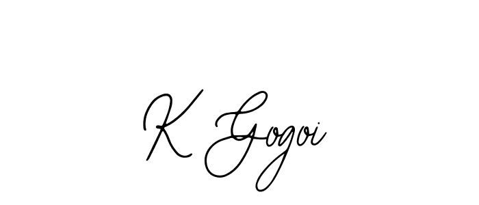 Use a signature maker to create a handwritten signature online. With this signature software, you can design (Bearetta-2O07w) your own signature for name K Gogoi. K Gogoi signature style 12 images and pictures png