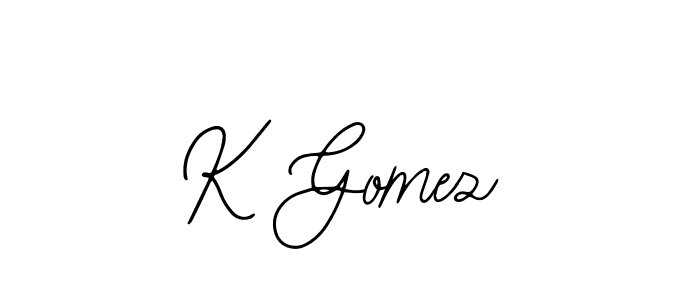 K Gomez stylish signature style. Best Handwritten Sign (Bearetta-2O07w) for my name. Handwritten Signature Collection Ideas for my name K Gomez. K Gomez signature style 12 images and pictures png