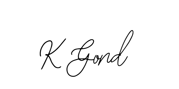 How to Draw K Gond signature style? Bearetta-2O07w is a latest design signature styles for name K Gond. K Gond signature style 12 images and pictures png