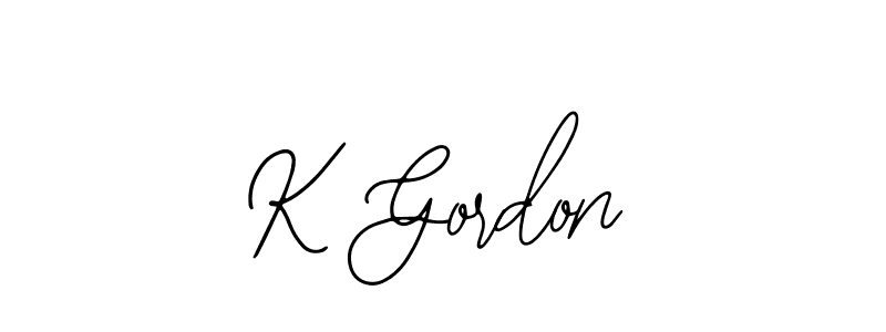 Create a beautiful signature design for name K Gordon. With this signature (Bearetta-2O07w) fonts, you can make a handwritten signature for free. K Gordon signature style 12 images and pictures png