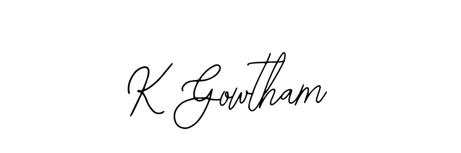 Also You can easily find your signature by using the search form. We will create K Gowtham name handwritten signature images for you free of cost using Bearetta-2O07w sign style. K Gowtham signature style 12 images and pictures png