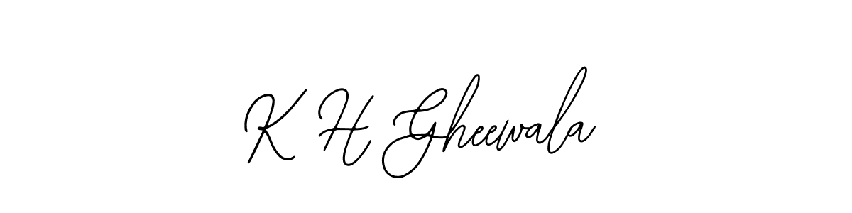 How to Draw K H Gheewala signature style? Bearetta-2O07w is a latest design signature styles for name K H Gheewala. K H Gheewala signature style 12 images and pictures png