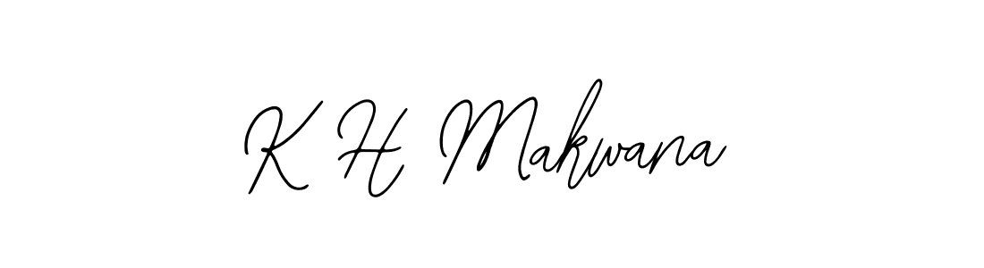 Make a beautiful signature design for name K H Makwana. With this signature (Bearetta-2O07w) style, you can create a handwritten signature for free. K H Makwana signature style 12 images and pictures png