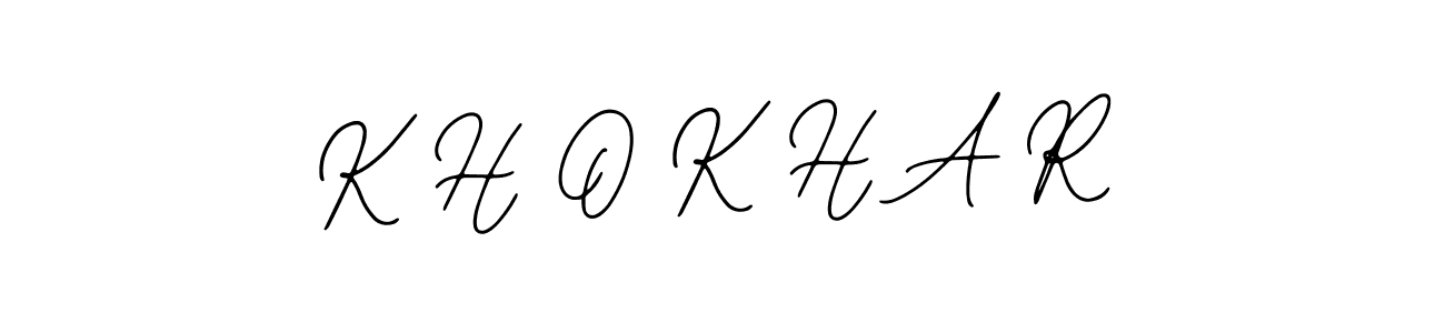 Best and Professional Signature Style for K H O K H A R. Bearetta-2O07w Best Signature Style Collection. K H O K H A R signature style 12 images and pictures png