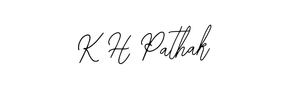 Make a beautiful signature design for name K H Pathak. Use this online signature maker to create a handwritten signature for free. K H Pathak signature style 12 images and pictures png
