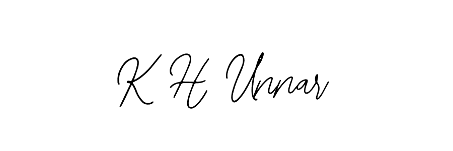 Similarly Bearetta-2O07w is the best handwritten signature design. Signature creator online .You can use it as an online autograph creator for name K H Unnar. K H Unnar signature style 12 images and pictures png