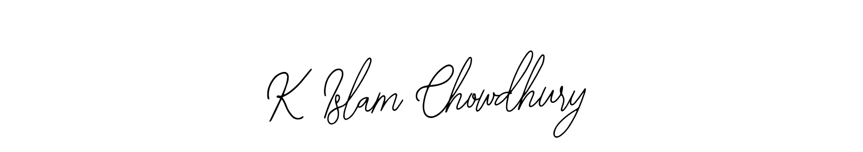 How to Draw K Islam Chowdhury signature style? Bearetta-2O07w is a latest design signature styles for name K Islam Chowdhury. K Islam Chowdhury signature style 12 images and pictures png