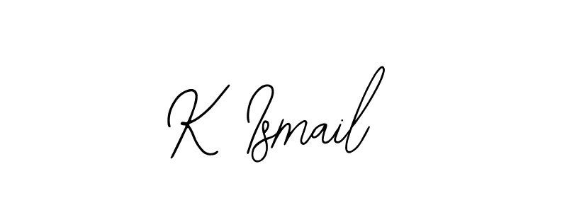 Use a signature maker to create a handwritten signature online. With this signature software, you can design (Bearetta-2O07w) your own signature for name K Ismail. K Ismail signature style 12 images and pictures png