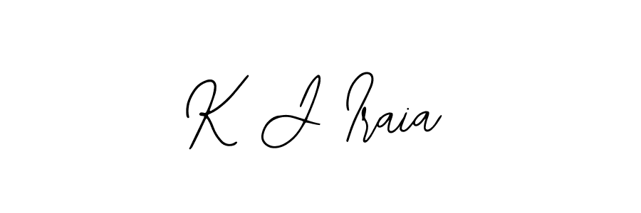 Bearetta-2O07w is a professional signature style that is perfect for those who want to add a touch of class to their signature. It is also a great choice for those who want to make their signature more unique. Get K J Iraia name to fancy signature for free. K J Iraia signature style 12 images and pictures png