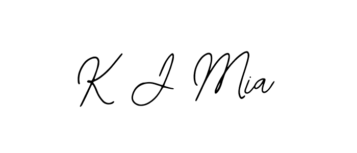 How to Draw K J Mia signature style? Bearetta-2O07w is a latest design signature styles for name K J Mia. K J Mia signature style 12 images and pictures png