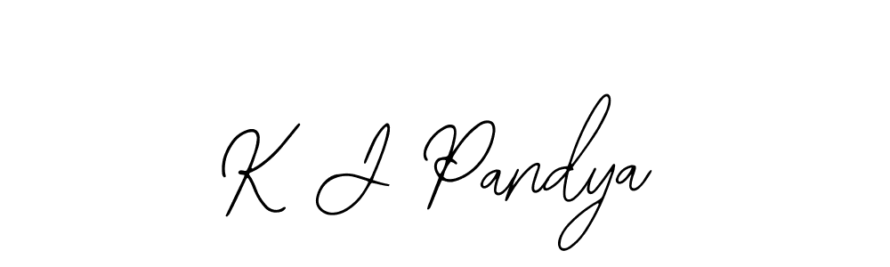 It looks lik you need a new signature style for name K J Pandya. Design unique handwritten (Bearetta-2O07w) signature with our free signature maker in just a few clicks. K J Pandya signature style 12 images and pictures png