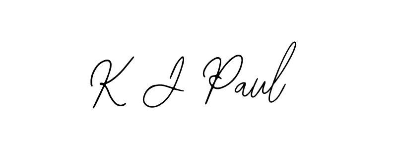 K J Paul stylish signature style. Best Handwritten Sign (Bearetta-2O07w) for my name. Handwritten Signature Collection Ideas for my name K J Paul. K J Paul signature style 12 images and pictures png