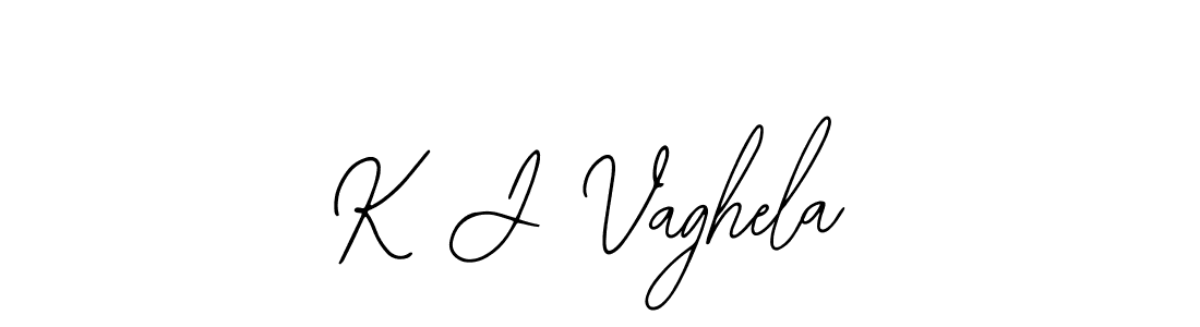 You should practise on your own different ways (Bearetta-2O07w) to write your name (K J Vaghela) in signature. don't let someone else do it for you. K J Vaghela signature style 12 images and pictures png